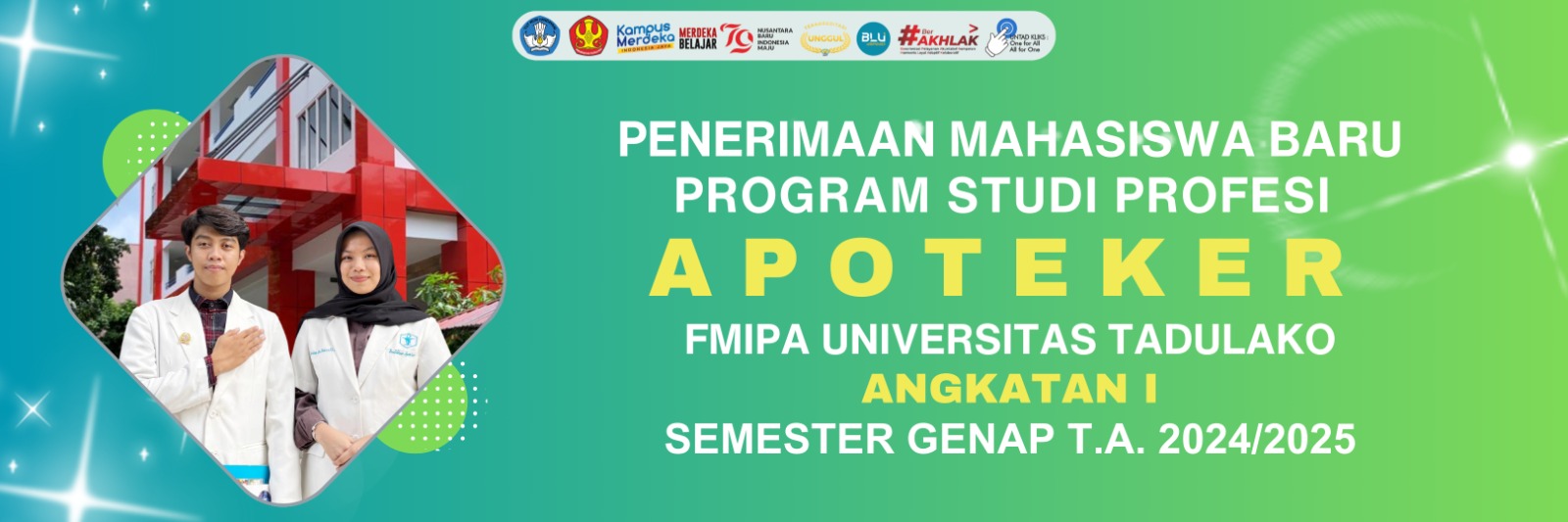 PENDAFTARAN MAHASISWA BARU PROGRAM STUDI PENDIDIKAN PROFESI APOTEKER TELAH DIBUKA